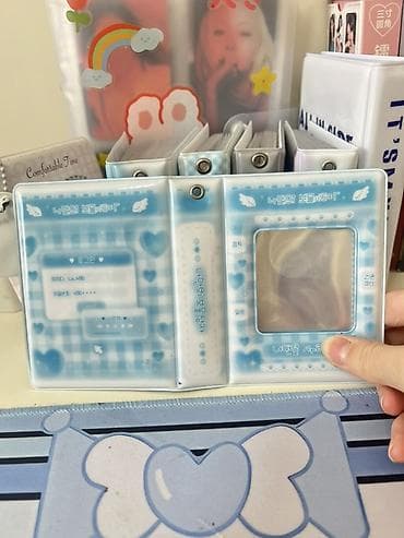 Mavi temalı, naxışlı binder Bu binder istafede edilmeyib 💗 - Tip — 1