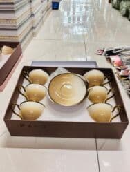 обеденный набор: Çay dəsti, Keramika, Versace, 6 nəfərlik, Almaniya — 1