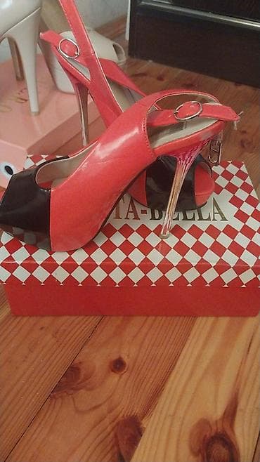 Qadın açıq burunlu platforma ayaqqabıları - Stil: Slingback (arxa