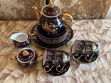 mis caydan: Çay dəsti, Kobalt, 6 nəfərlik, Çexiya — 1