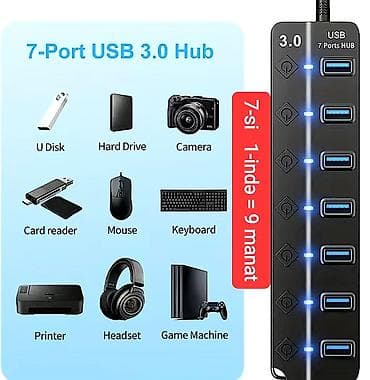 iphone qulaqliq: 12-si, 10-u, 8-i, 7-si, 6-sı 1-ində GENİŞLƏNDİRİCİ USB-lər — 7