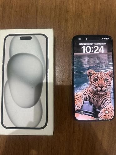 iphone qutu: IPhone 15 Plus, 128 GB, Black Titanium, Zəmanət, Face ID — 2
