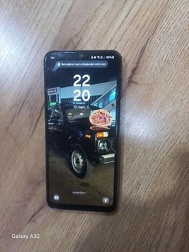 Samsung Galaxy A32, 64 ГБ, цвет - Черный, Отпечаток пальца