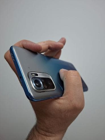 redmi adaptor: Redmi Note 10S, 64 GB, rəng - Mavi, Barmaq izi — 8