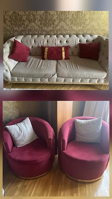 divanlat: İşlənmiş, Divan, 2 kreslo — 1