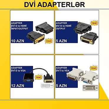 audio mikser: Adapterlər/Konverterlər (Çeviricilər) ⭐AV to VGA – 15 AZN ⭐AV to HDMİ — 4