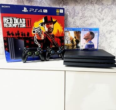 Şəkildəki PS4pro1TB 2orijinal pult +2disk +türk hesabda 20oyun İdeal
