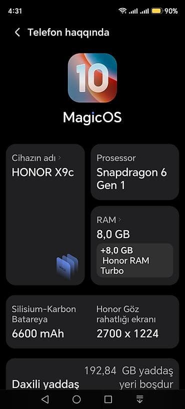 printer l3150 epson: Honor 256 GB, rəng - Boz — 3