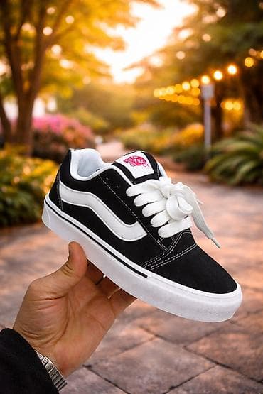 Vans Old Skool stilində klassik skeyt ayaqqabısı - Rəng: qara