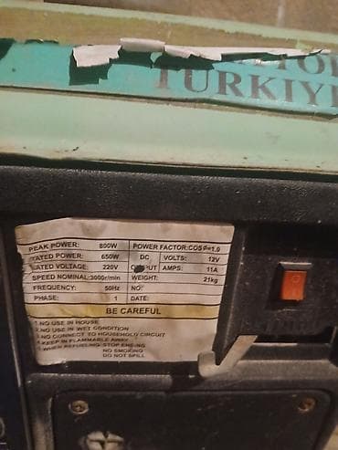 sar nasosu: Benzinli elektrik generatoru Texniki göstəricilər (etiketdən): - Pik — 2