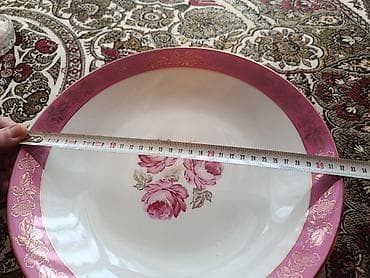 ağ xalca: Boşqablar, 1 əd, rəng - Ağ, Farfor, Almaniya — 2