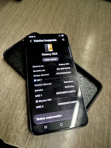 note 15 pro max: Samsung Galaxy S22, 128 GB, rəng - Qara, İki sim kartlı — 4