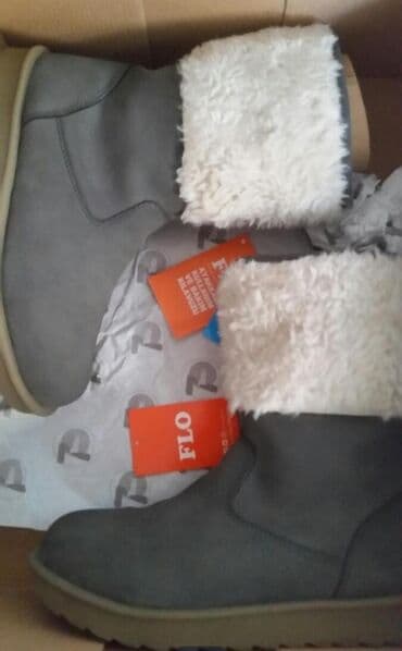 qiz ucun botlar: FLO, Ölçü: 35, rəng - Boz, Yeni — 7