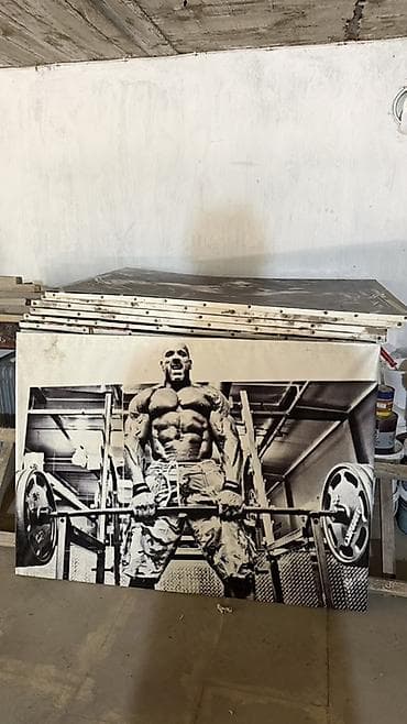 desmalar: - Məhsul: Fitnes zalı üçün böyük dekorativ posterlər (bodybuilding — 2