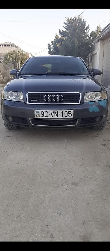 bmw e39 2003: Audi A4 sedan – tünd boz rəng, 4 qapı, 5 yerlik. B6 kuzov dizaynı — 2