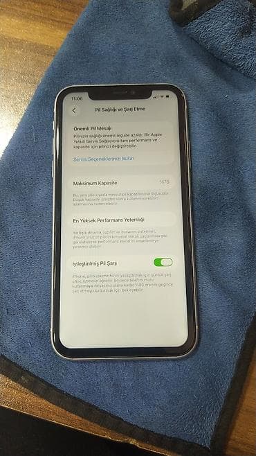 i̇phone 13 pro max: IPhone 11, 64 GB, Ağ, Face ID — 4