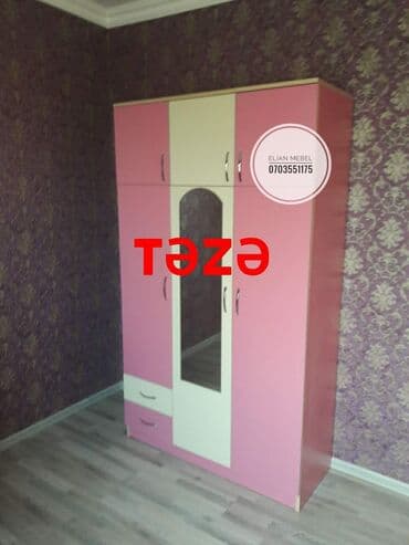 şifoner dolab: Yeni, Açılan, 3 qapılı Düz dolab, Şifonyer, Azərbaycan — 10