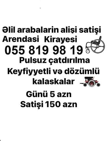elil arabasl: Məhsul/xidmət: Əlil arabaları – alışı, satışı və icarəsi Təsvir: - — 1