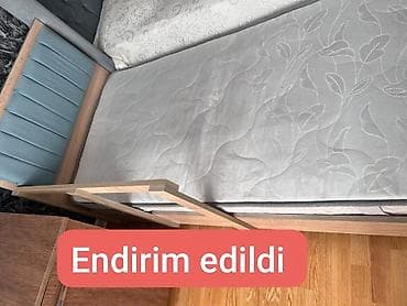 islenmis mebiler: Tək nəfərlik çarpayı 90×190 ölçü Matraslıdı, təcili evdən çıxmalıdı — 1