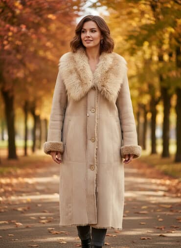 qadın pencək modelləri: Palto, Zara, 4XL, rəng - Qəhvəyi — 1