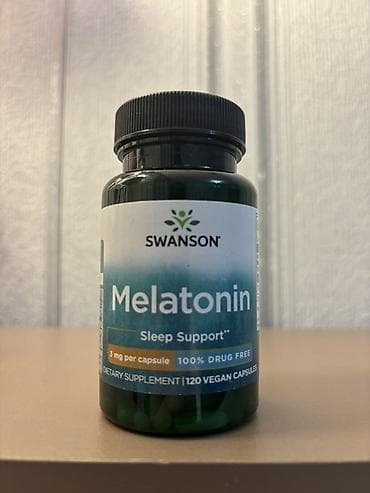 Swanson Melatonin – Yuxu Dəstəyi - Tərkib: hər kapsulda 3 mg