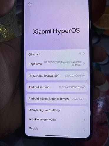 asus rog phone: Poco X7 Pro, 512 GB, rəng - Qara, Sensor — 7