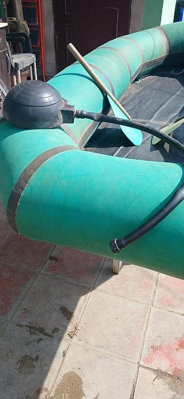 fitnes ipi: Şişmə qayıq – yaşıl rəngli, iki nəfərlik+ tutumlu - Material: qalın — 2