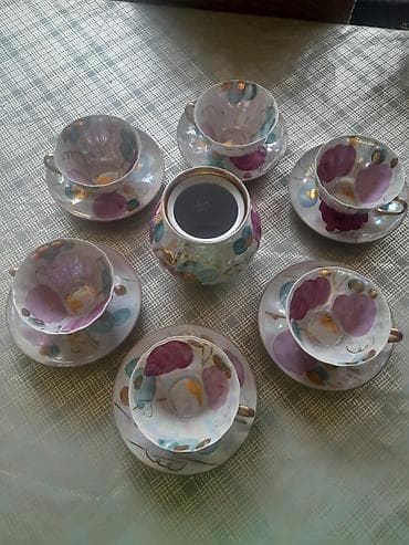 b cay servizi var: Çay dəsti, Farfor, 6 nəfərlik — 1
