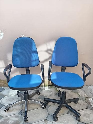 Ofis oturacaqları: İşlənmiş, Təkərli, Qolları tənzimlənmir, Parça — 3