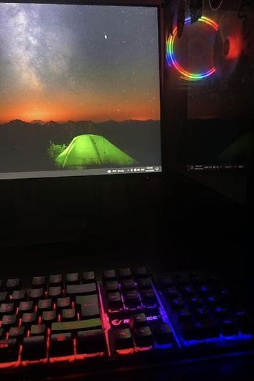 ssd disk: Gaming stolüstü kompüter – RGB işıqlanma ilə Monitor: Dell S2419H — 1