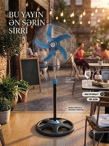 ups 2000 w: VENTİLYATOR Sərinkeş Yeni 5 perili 100 wat gucunde.Unvan Sumqayit ve — 1