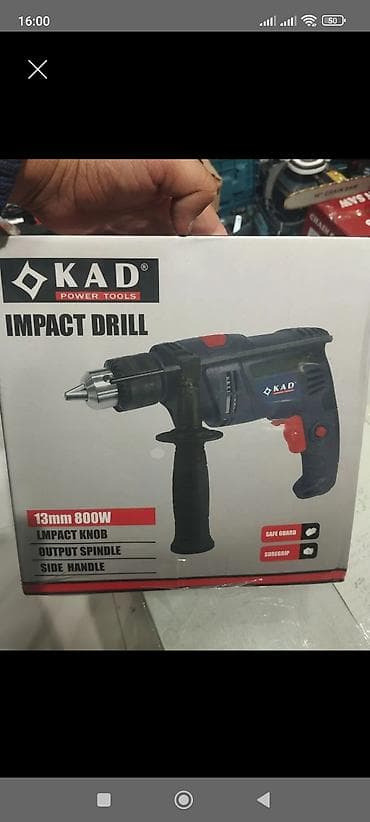 KAD Power Tools Impact Drill – Zərbəli matkap Xüsusiyyətlər: - Güc lalafo.az -da KAD Power Tools Impact Drill – Zərbəli matkap Xüsusiyyətlər: - Güc