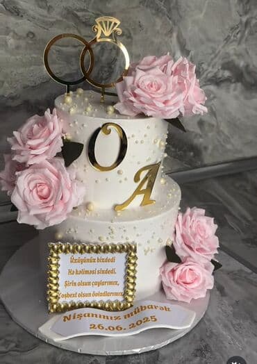 Şirniyyat xidməti – bəzəkli tematik tortlar - Nişan, toy, ad günü