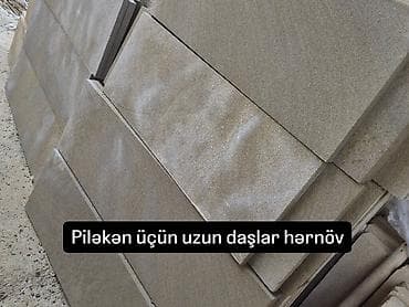 Pilləkən və fasad üçün kəsilmiş təbii daş plitələr - Məhsul: Uzun