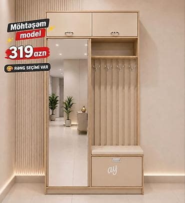 Dehliz üçün çoxfunksiyalı dolab-garderob - Möhtəşəm model - Qiymət