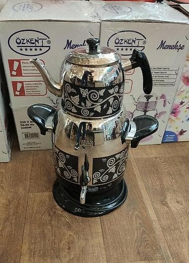 Samovarlar: Samovar elektrik samovar Özkent Turk istehsali 3 litr tutumlu su 1,7 — 1