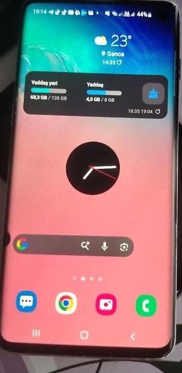 telefon case: Samsung Galaxy S10, rəng - Ağ, Simsiz şarj — 2