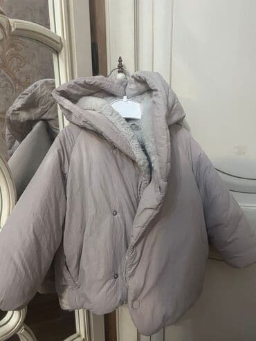 Zara uşaq qış gödəkçəsi - Rəng: açıq bej/boz çaları - Model