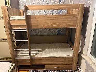 şırma: Oğlan və qız üçün, Çarpayı, Matras ilə, Siyirməli, Laminat — 3