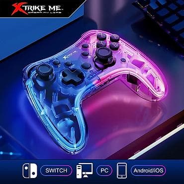 switch: Gamepad Wireless Qeymped XTRIKE ME With Light & Phone Holder — 2