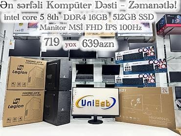prosessor qiymetleri: Masaüstü kompüter dəsti Şəhər: Bakı Yeni?: Bəli Çatdırılma?: Bəli — 1