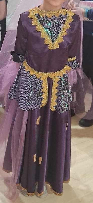 Uşaq üçün milli rəqs/libas dəsti.kiraye -8-9-10yas - Rəng: tünd