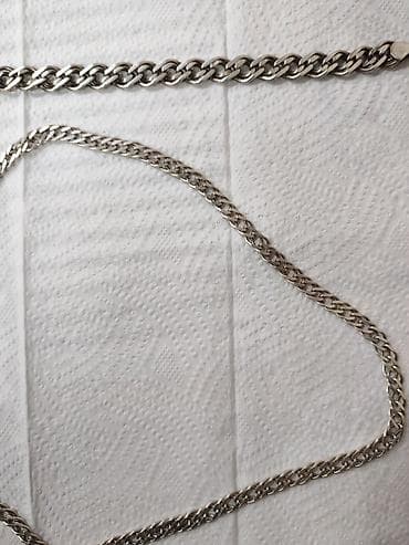 sep sekilleri: Gümüş boyunbağı və qolbaq dəsti - Material: gümüş 925 - Dəbli — 3