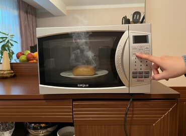 Mikrodalğalı soba Eurolux, Ayrıca dayanan, Mikrodalğalar ilə, rəng - Boz, Yeni