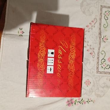 xrustal stəkan: Stəkanlar, Şüşə, 6 ədədli dəst — 3