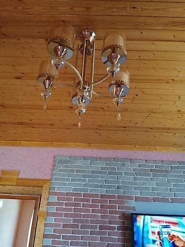 bez parca: Çılçıraq, 5 lampa, Metal — 2
