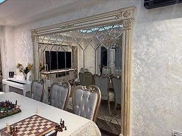 berber güzgüsü: Güzgü Divar üçün, Dairə, Dekorativ, Arxa işıqlı — 2