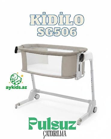 Nənnilər: 🤱 İdeal Yan Bağlanan Beşik – Avtomatik Yellənmə Funksiyası ilə! 👶 — 4