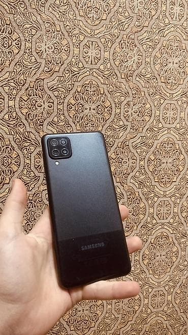 note 12 pro plus: Samsung Galaxy A12, rəng - Qara, Barmaq izi — 2