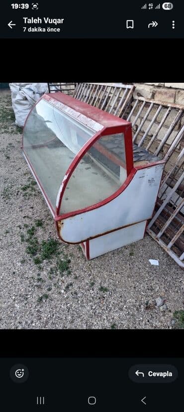 soyuduçu et: Soyuducu vitrinin (mağaza vitrin soyuducusu) - Ön və yanları şüşəli — 2